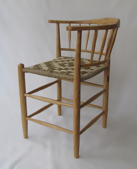 Oak corner chair by Jasper Murphy