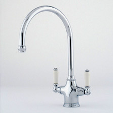 Perinn & Rowe Chrome Phoenician tap with porcelain levers