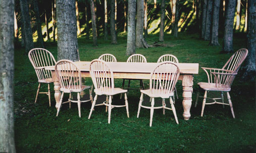 English windsor chair setting