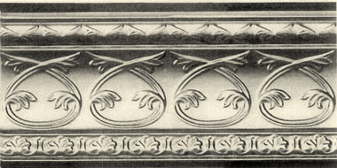 Reproduction pressed metal Victorian cornice