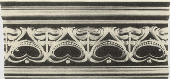 Reproduction pressed metal cornice