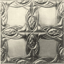 Reproduction pressed metal ceiling tile