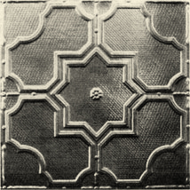 Reproduction pressed metal ceiling tile