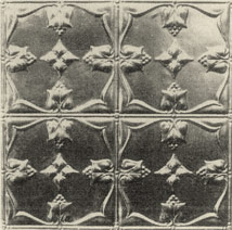 Reproduction pressed metal ceiling tile