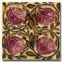 Reproduction Art Nouveau Tile V2