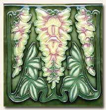 Reproduction Art Nouveau Tile V13B