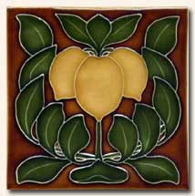 Reproduction Art Nouveau Tile V8