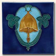 Reproduction Art Nouveau Tile V11A