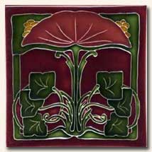 Reproduction Art Nouveau Tile V1B