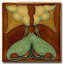 Reproduction Art Nouveau Tile V5C