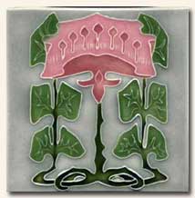 Reproduction Art Nouveau Tile V7A