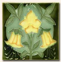 Reproduction Art Nouveau Tile V9A