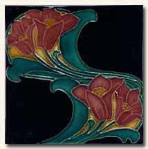 Reproduction Art Nouveau Tile V1D