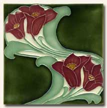 Reproduction Art Nouveau Tile V3B