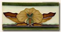 Reproduction Art Nouveau Tile V9B