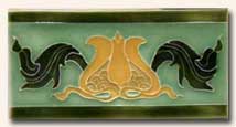 Reproduction Art Nouveau Tile V12A