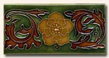 Reproduction Art Nouveau Tile V1A