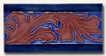 Reproduction Art Nouveau Tile V3B