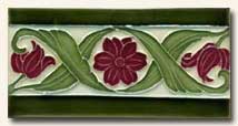 Reproduction Art Nouveau Tile V7A