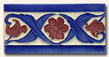 Reproduction Art Nouveau Tile V9A