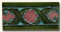 Reproduction Art Nouveau Tile V9B