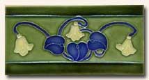 Reproduction Art Nouveau Tile V13A