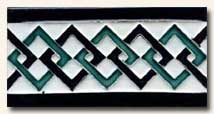 Reproduction Art Nouveau Tile V1C