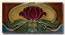 Reproduction Art Nouveau Tile V5B