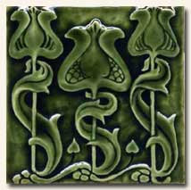 Reproduction Art Nouveau Tile V2